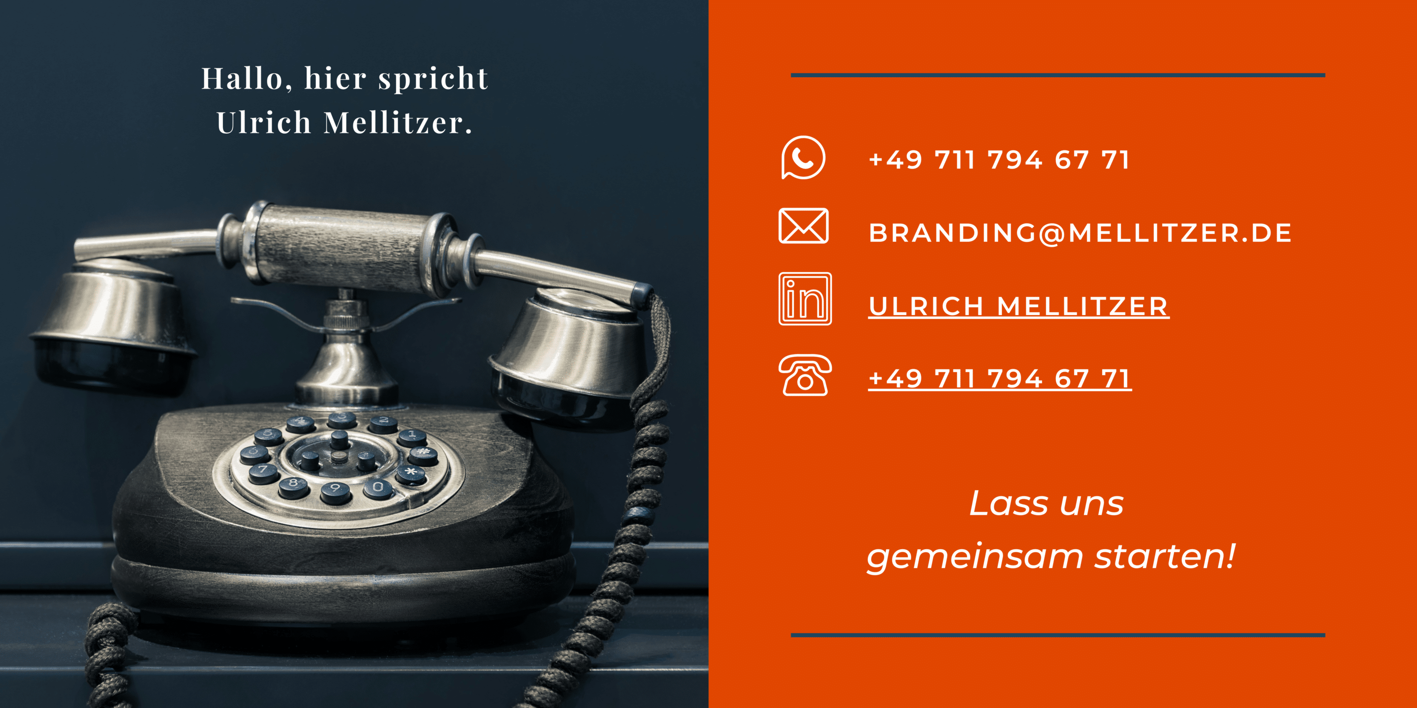 Lass uns gemeinsam starten!