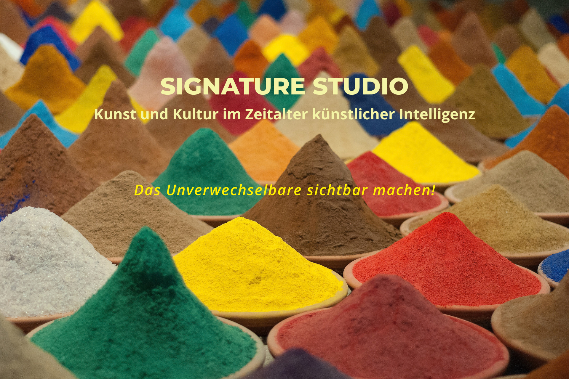 Das Unverwechselbare sichtbar machen!